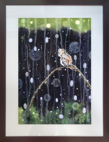 Click to view detail for Reveling In The Rain 22x15 $2640